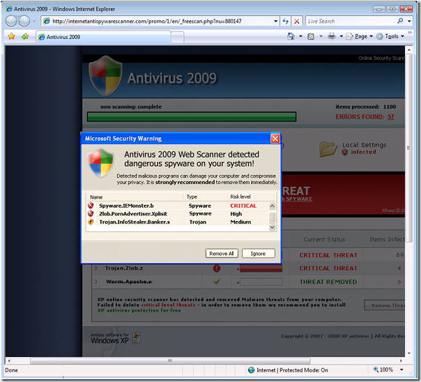 Rogue Security Software Screenshot