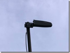 Yagi antenna pointed at signal