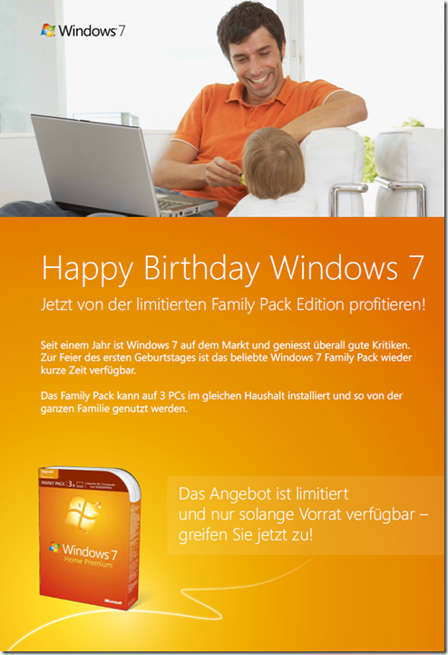 Happy Birthday Windows 7