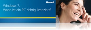 Windows 7 Lizenzierung