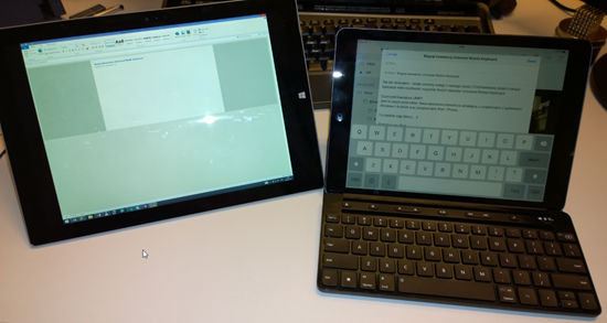 UMK - Surface Pro 3 i iPad