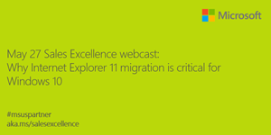 Windows 10 - IE 11 migration webcat