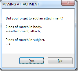 Missing Attachment