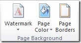 Page Borders button