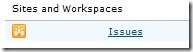 Sites and Workspaces