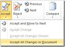 Accept All Changes in Document