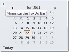 Minimize the To-Do Bar