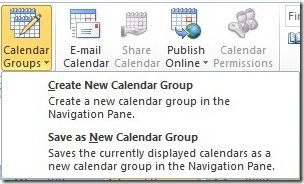 Create New Calendar Group: