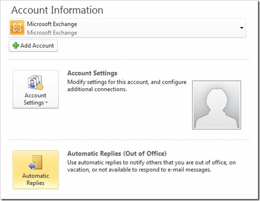 Automatic Replies in Office 2010
