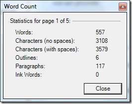 Word Count results