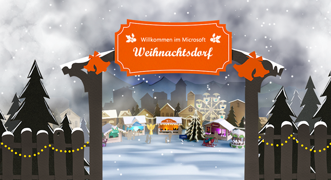 Microsoft Weihnachtsdorf