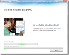Instalace Windows Live Mail