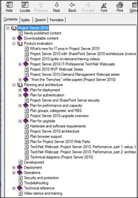 Project Server 2010 CHM