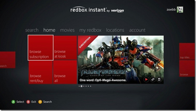 Redbox Instant by Verizon App