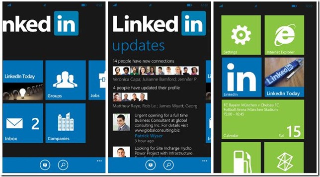 LinkedIn App for Windows Phone