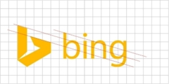 Logo bing en cuadricula