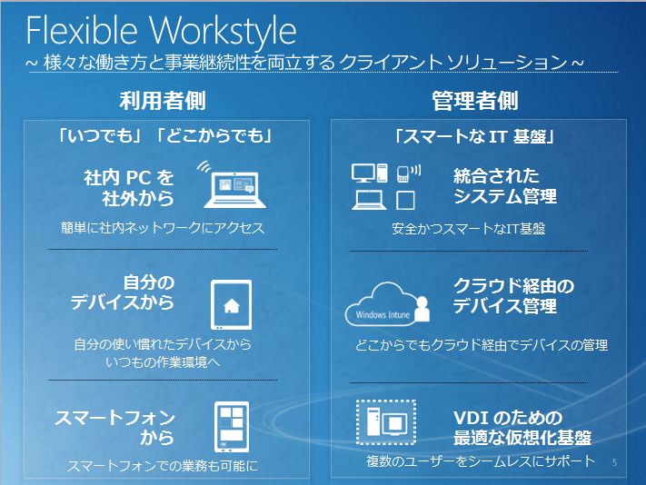 Flexible Workstyle Solution