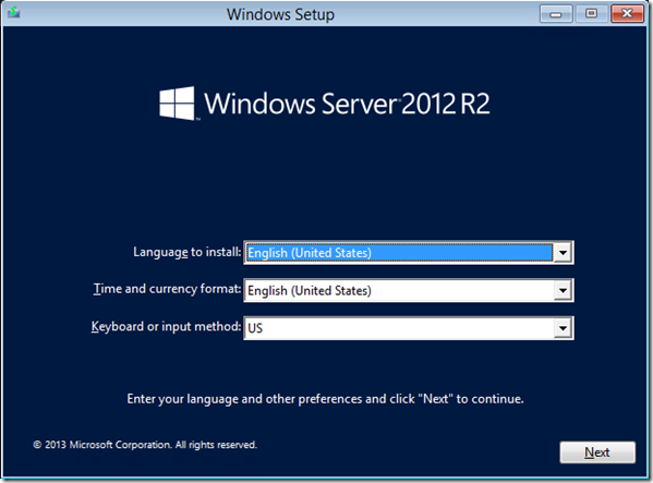 Instalación de Windows Server 2012 R2 - 01