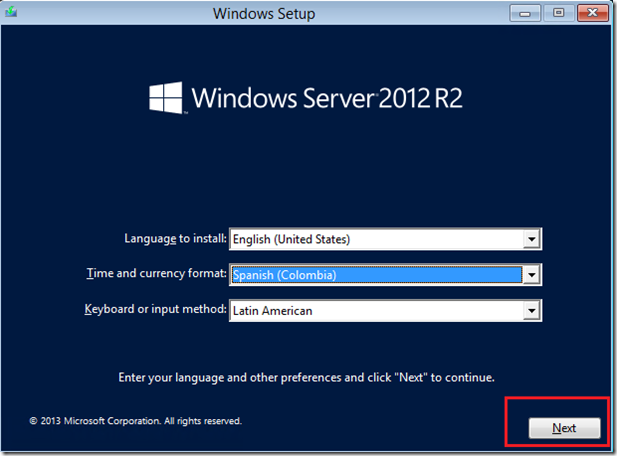 Instalación de Windows Server 2012 R2 - 02