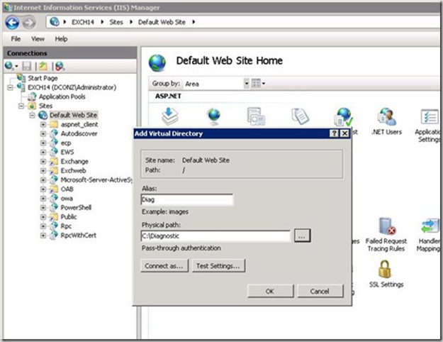 Open up IIS manager and create a new virtual directory