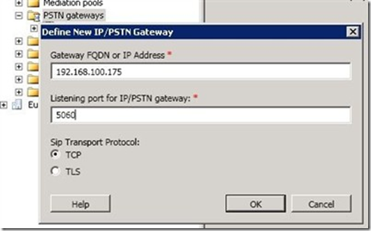 Add the snomONE server as a PSTN gateway