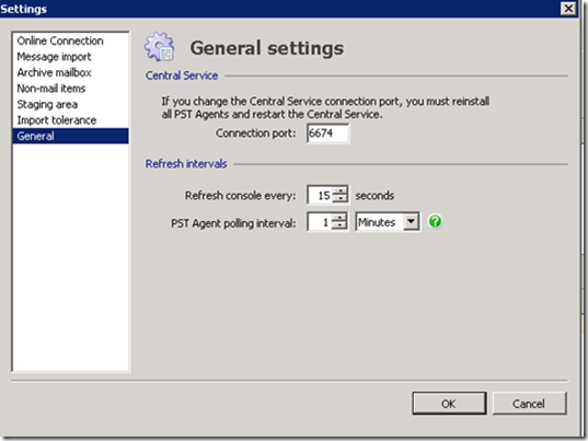 PST Capture Toll General Options