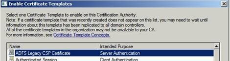 Allowing Custom Certificate Template To Be Issued