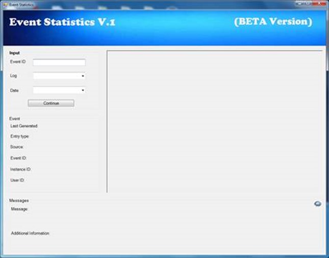 Event Statistics Viewer User Interface 