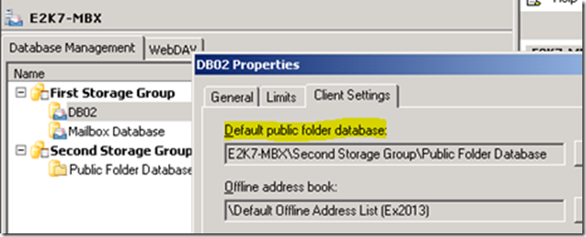 Checking To See Default Public Folder Databases