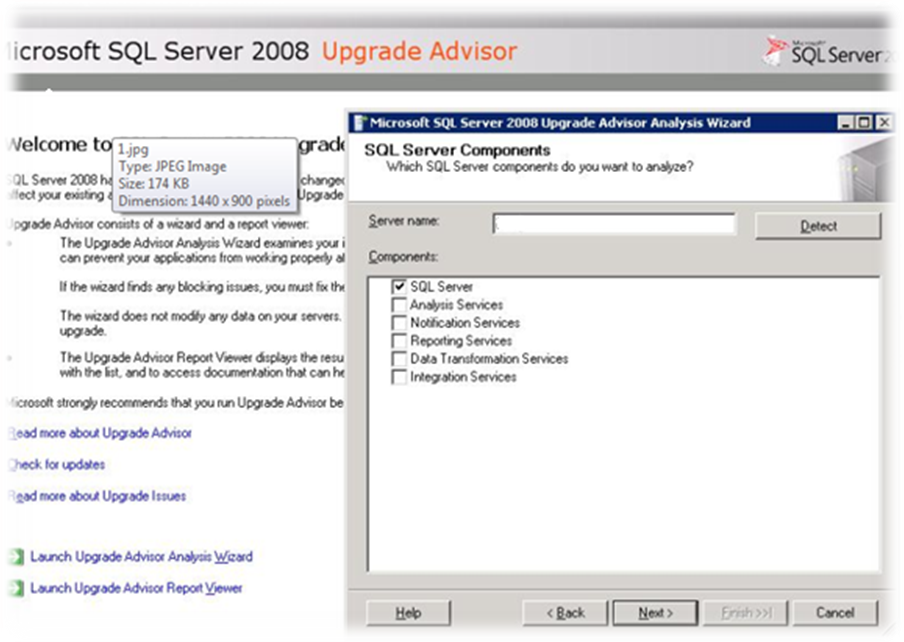 migration SQL Server 2005 to SQL Server 2008