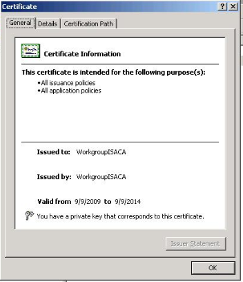 root CA certificate